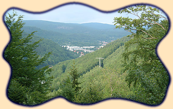 Zella-Mehlis, im Tal vor dem Thüringer Hauptkamm